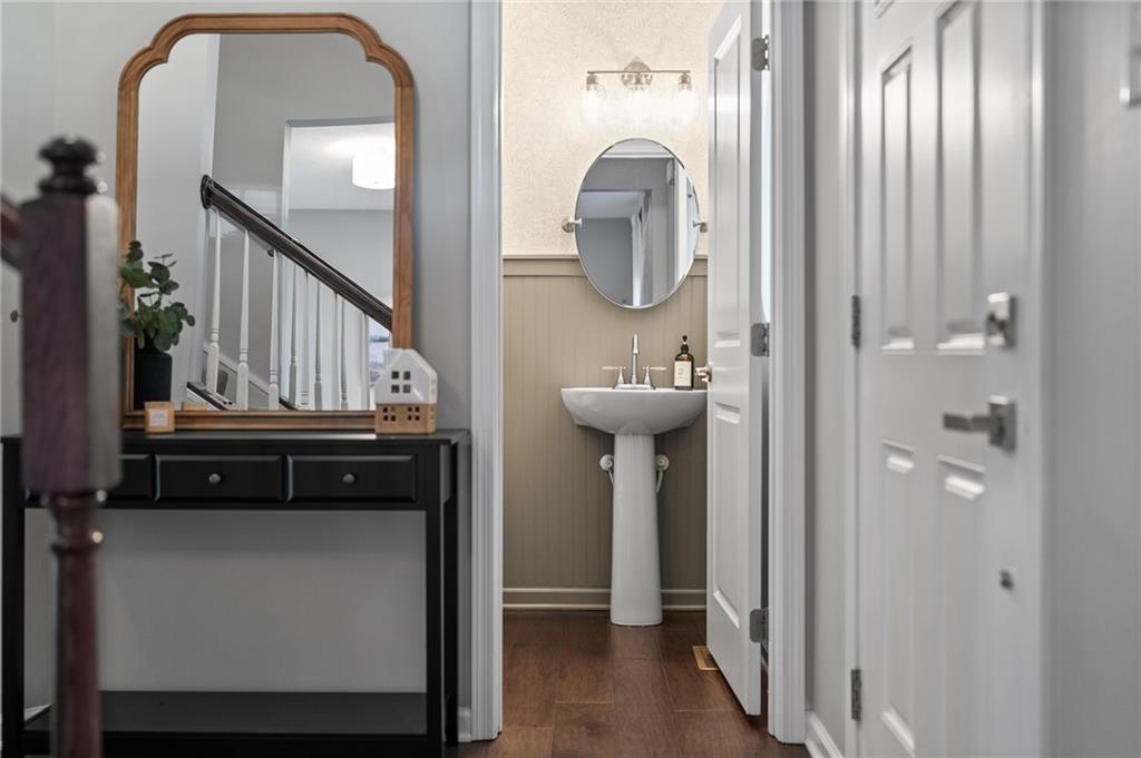 110 Brook Side Drive Clinton, PA 15026 - Photo 5 of 49 a view of a entryway door with wooden floor
