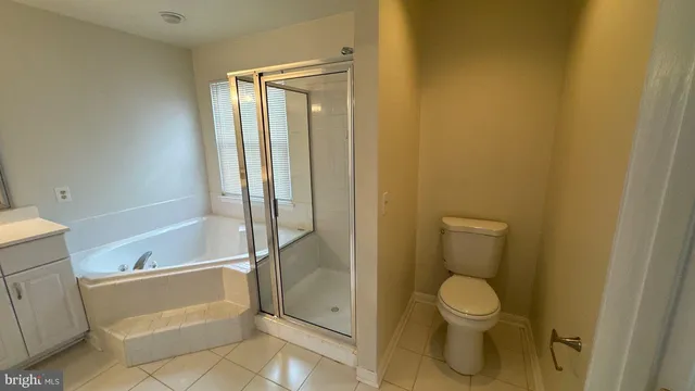 a bathroom with a shower and a toilet