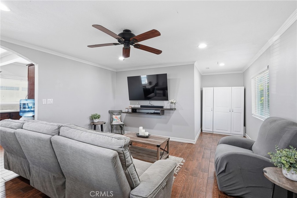 2101 South Hickory Street Santa Ana, CA 92707 - Photo 10 of 44 a living room with furniture and a flat screen tv