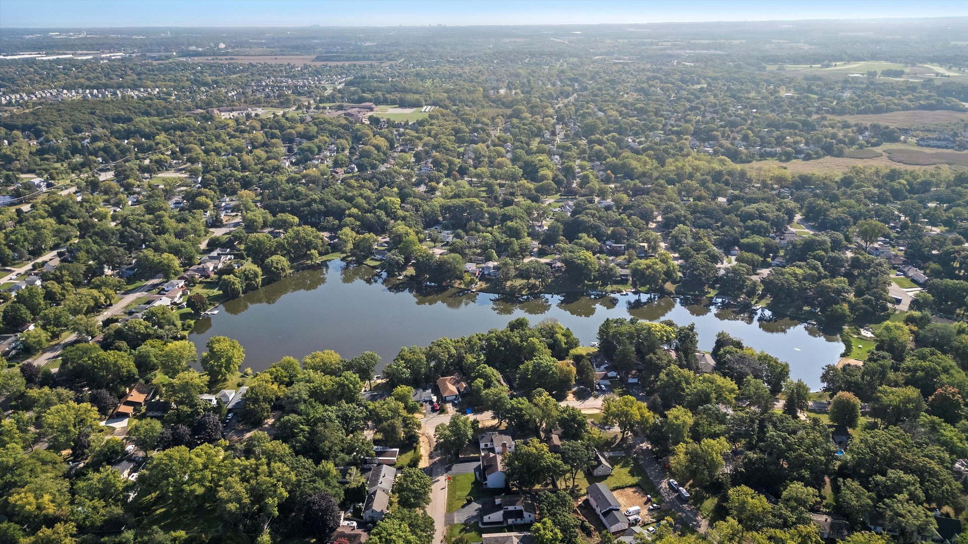 33448 North Greentree Road Grayslake, IL 60030 - Photo 38 of 49 an aerial view of house with yard and mountain view in back