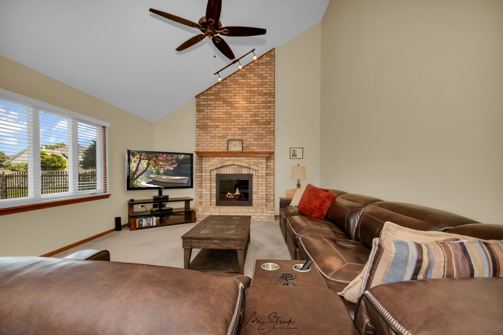 19407 Cherry Street Mokena, IL 60448 - Photo 18 of 33 a living room with furniture and a fireplace