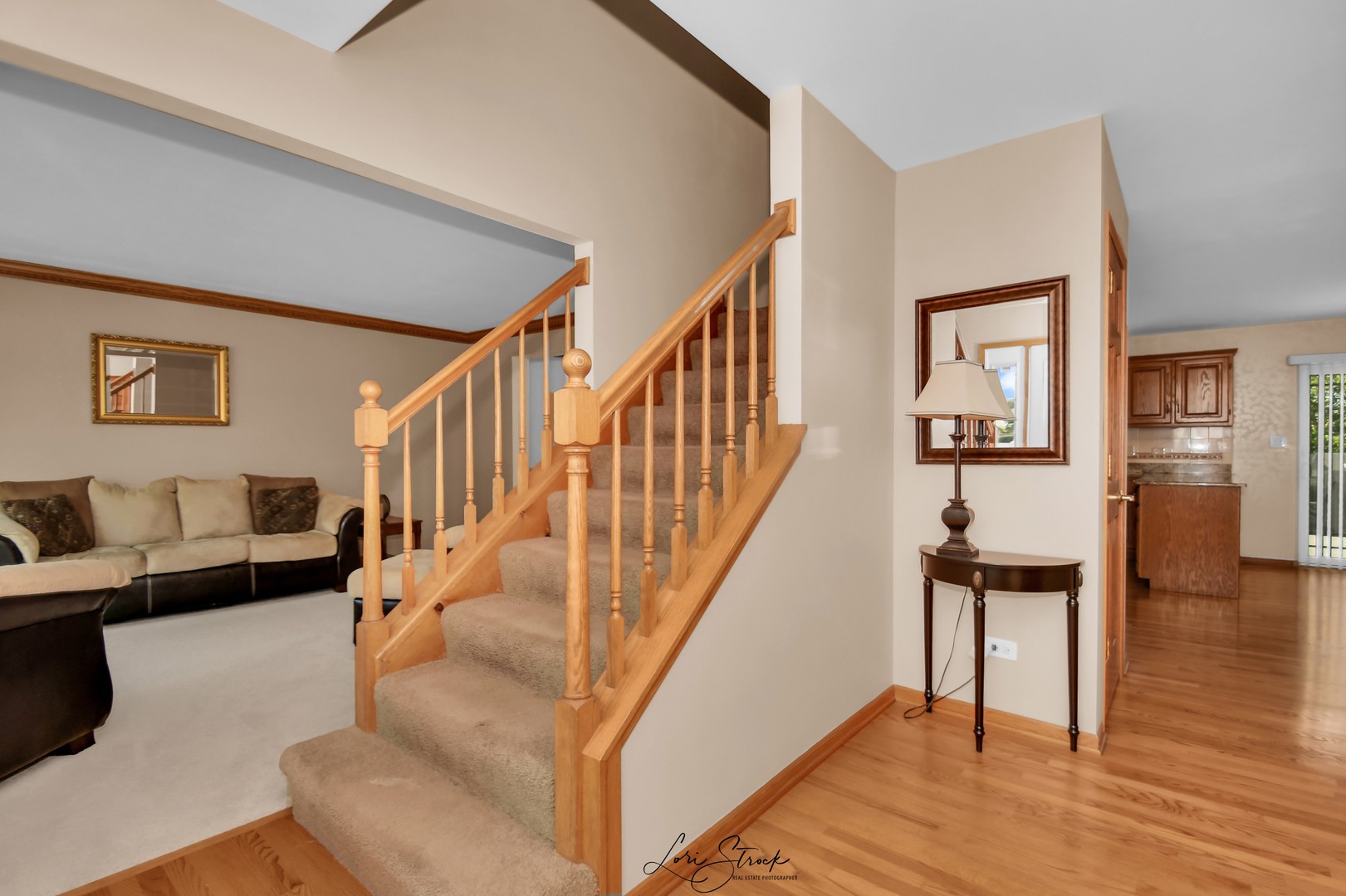 19407 Cherry Street Mokena, IL 60448 - Photo 8 of 33 a view of entryway and hall with wooden floor