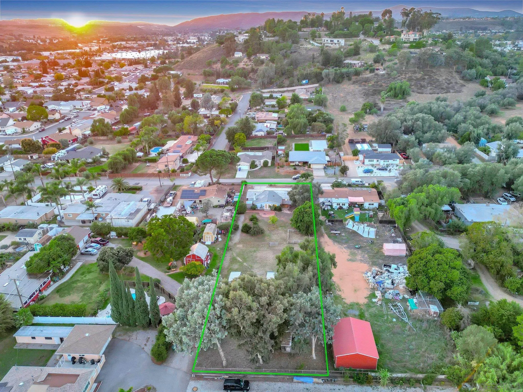 13455 Olive Tree Lane Poway, CA 92064 - Photo 34 of 36 an aerial view of residential houses with outdoor space and swimming pool