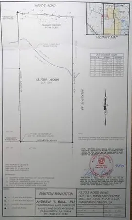 $114,481 | 13.793-acres Houeye Road, Roseland, LA 70456