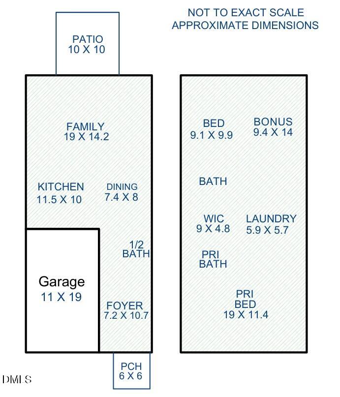 2306 Stoney Spring Drive Raleigh, NC 27610 - Photo 35 of 36 Floor Plan