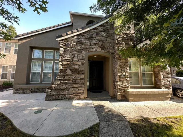 a front view of a house