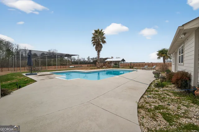 a view of a house with patio