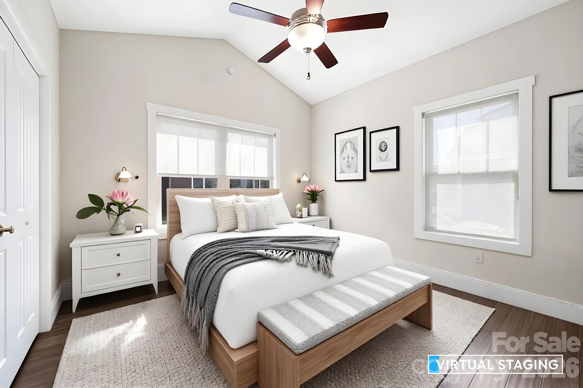 79 Wheeler Road Weaverville, NC 28787 - Photo 13 of 33 a bedroom with bed and window