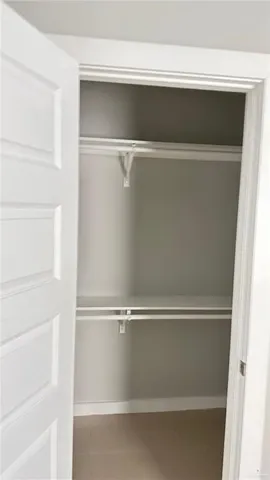 a close view of closet