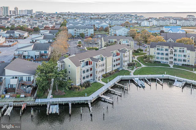 an aerial view of multiple house