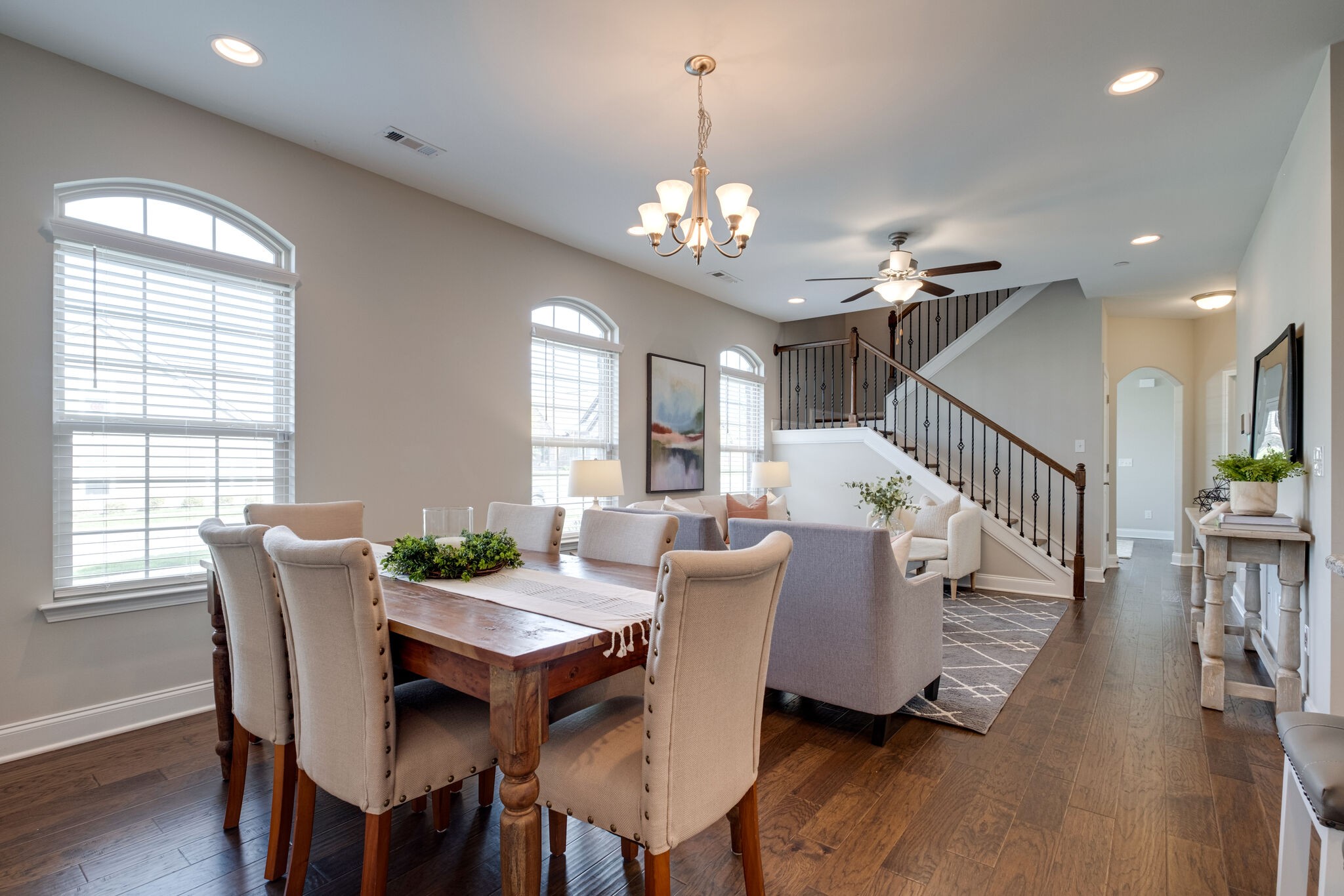 620 Weybridge Drive Nolensville, TN 37135 - Photo 14 of 33 a view of a dining room with furniture window and wooden floor
