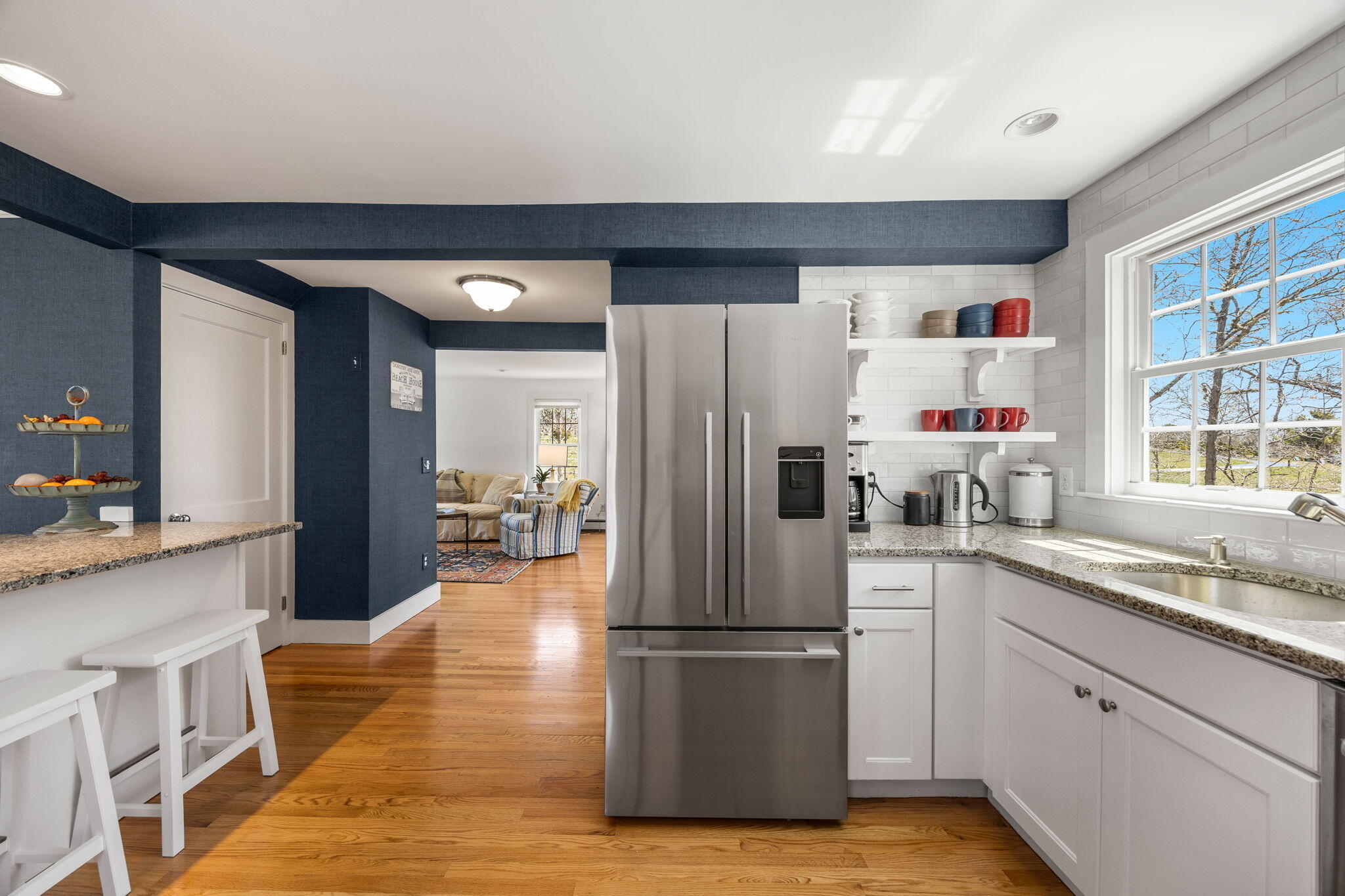 58 Stepping Stones Road Chatham, MA 02633 - Photo 6 of 52 a kitchen with a refrigerator and a sink