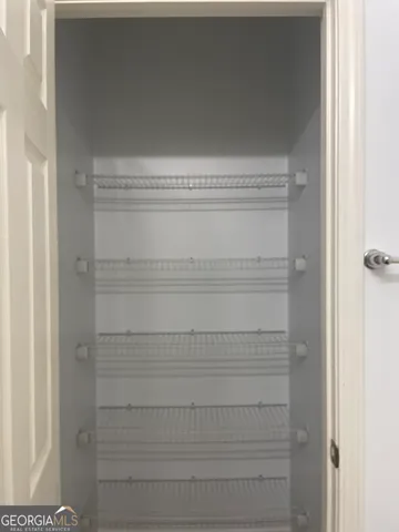 a close view of closet