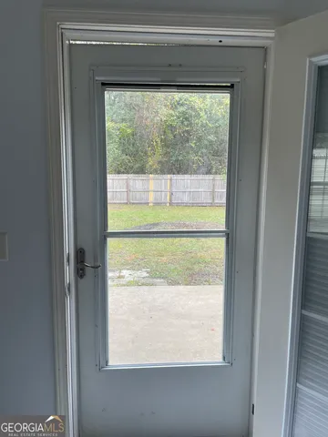 a view of a window in a room