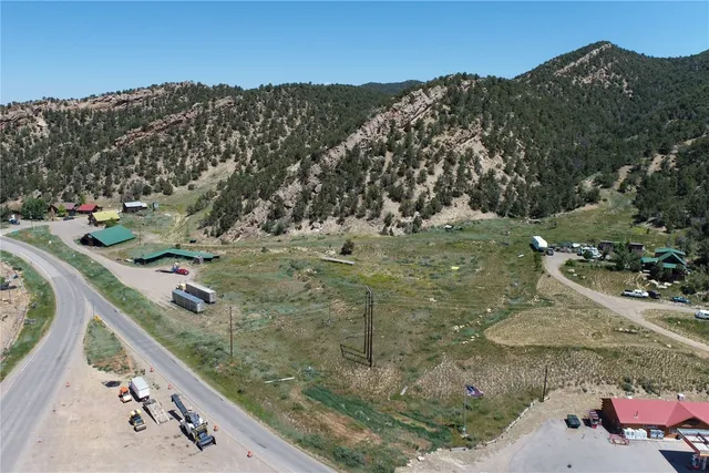 a view of a wooden bridge