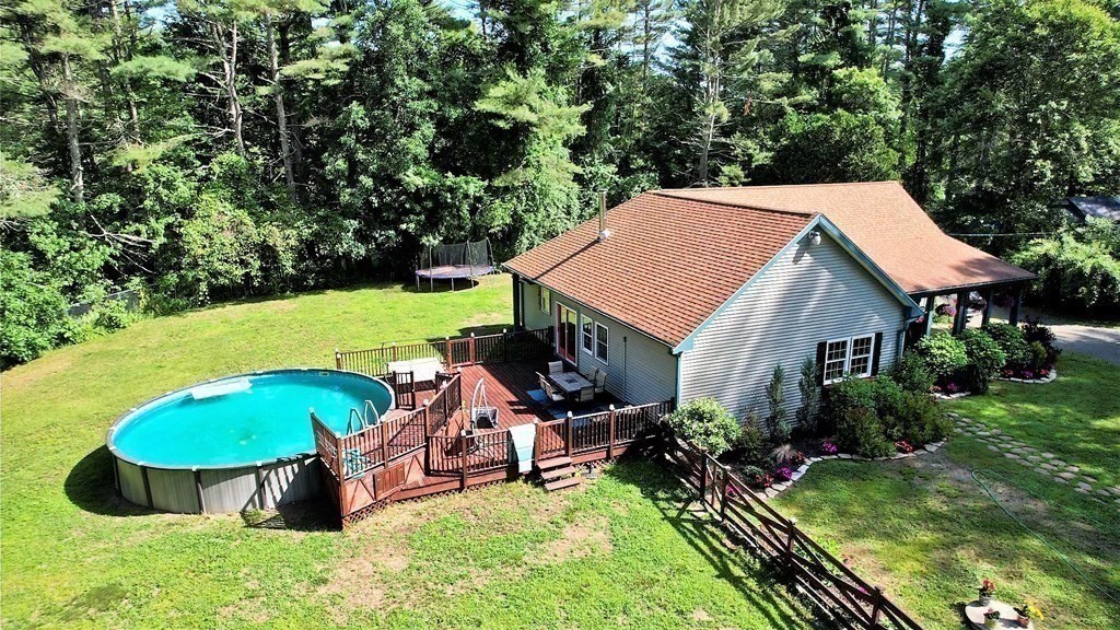 121 River Road Ware, MA 01082 - Photo 3 of 39 an aerial view of a house having outdoor space