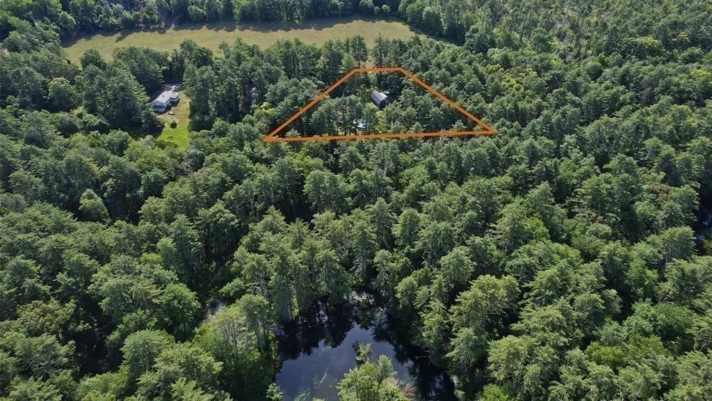 121 River Road Ware, MA 01082 - Photo 39 of 39 an aerial view of residential house with outdoor space and trees all around