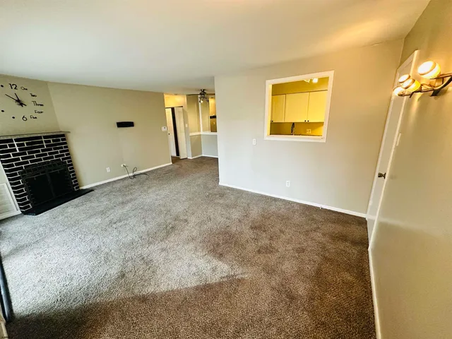 a view of an empty room