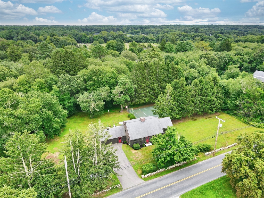 772 Gifford Road Westport, MA 02790 - Photo 33 of 37 an aerial view of residential house with outdoor space and trees all around