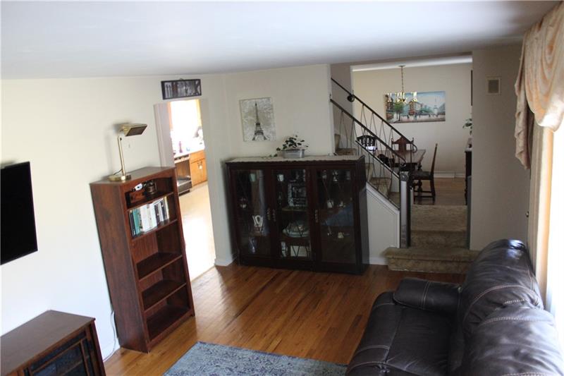 341 Orchard Spring Road Pittsburgh, PA 15220 - Photo 4 of 14 Living room showing easy flow to kitchen or dinning room