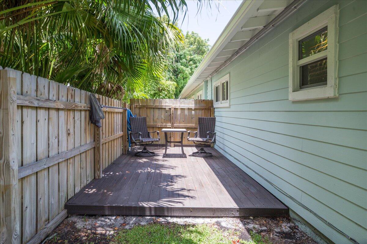 1110 Southwest 15th Street Boca Raton, FL 33486 - Photo 26 of 41 a view of backyard with deck and outdoor seating