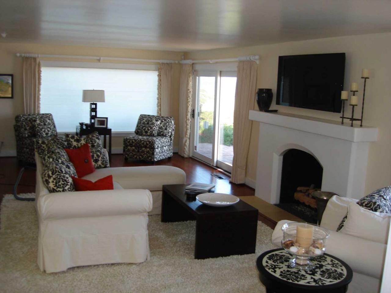 1631 Posilipo Lane Montecito, CA 93108 - Photo 11 of 11 a living room with furniture a fireplace and a flat screen tv
