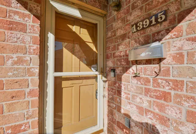 a view of front door of house