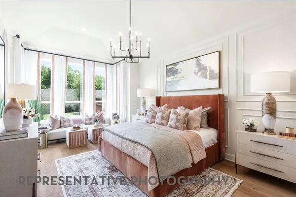 a bed room with a bed and a window