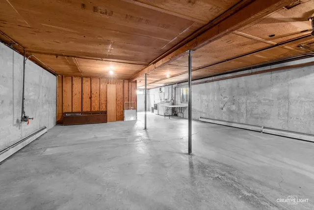 a view of a indoor garage