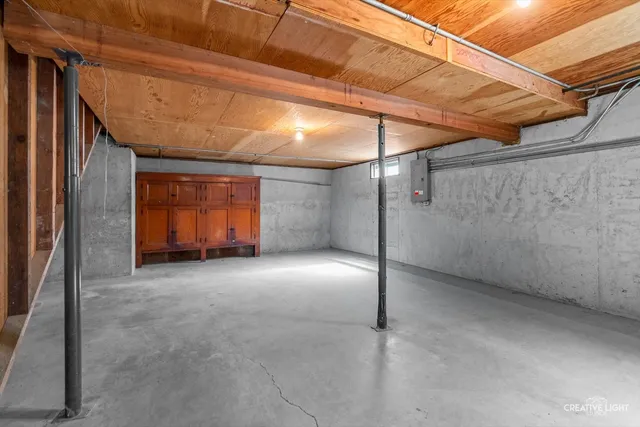 a house with trees in front of it