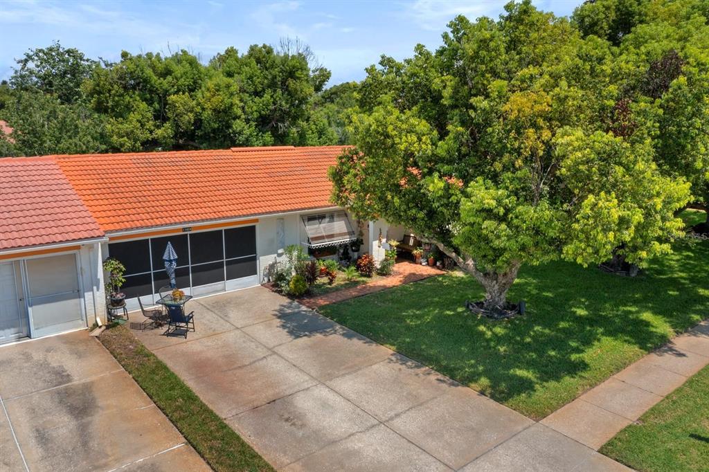 11404 Stansberry Drive Port Richey, FL 34668 - Photo 24 of 30 a view of a house with backyard sitting area and garden