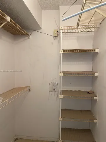 a close view of closet