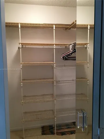 a close view of closet