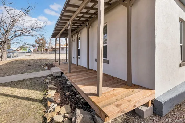 a view of a backyard of a house