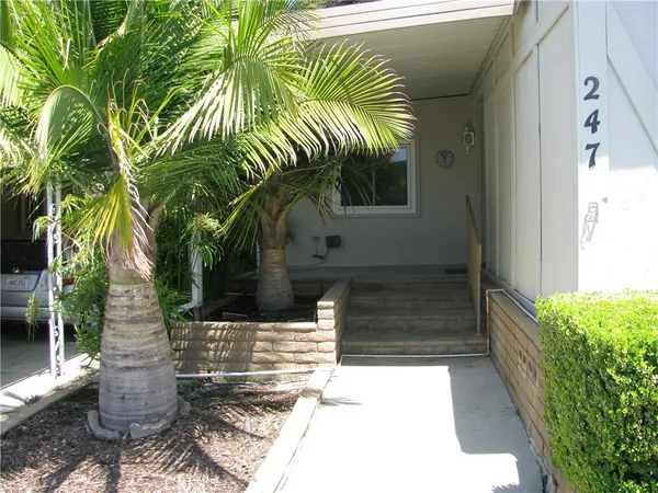 a view of a wooden door