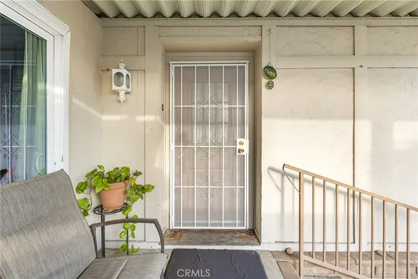 a view of front door