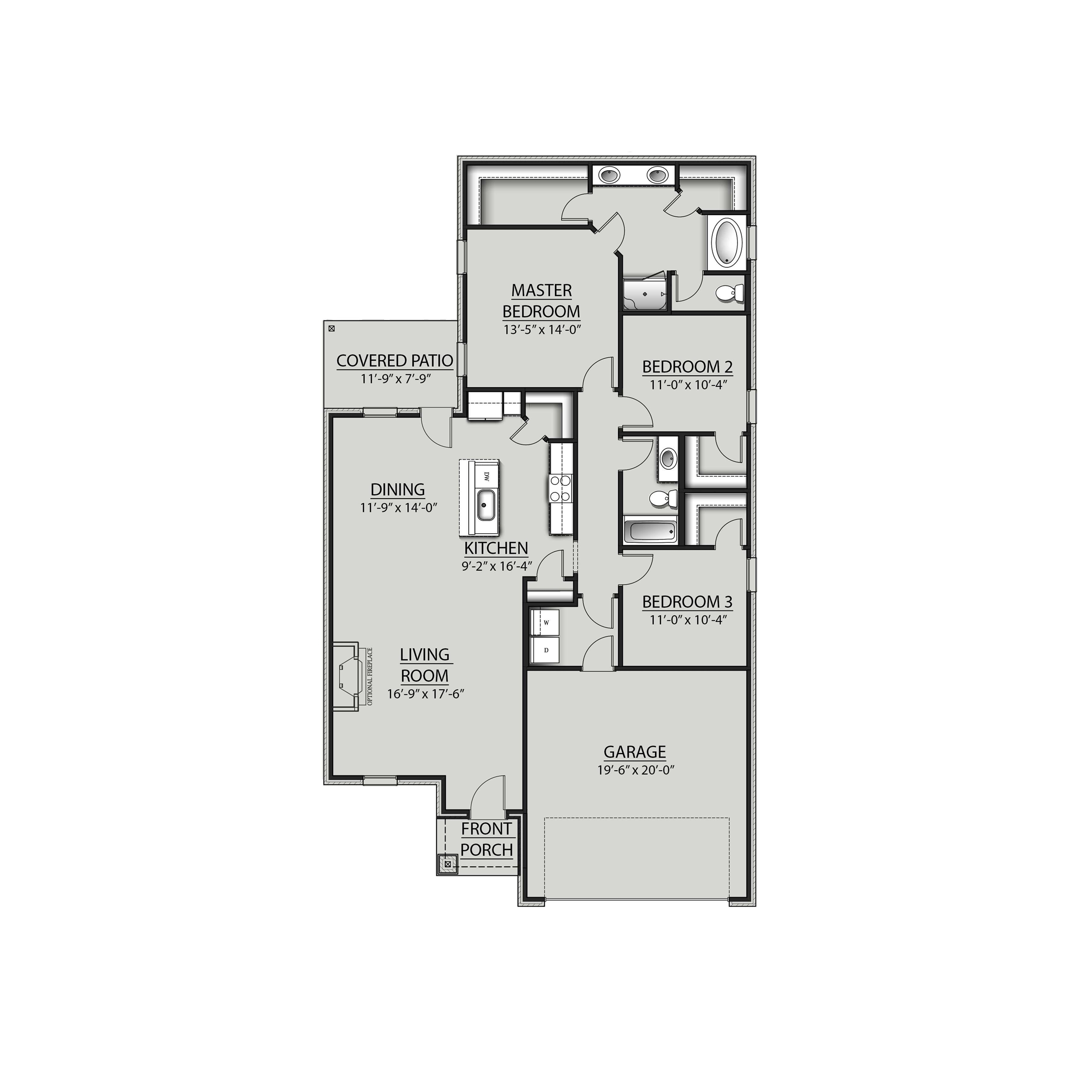 18082 Piney Circle Foley, AL 36535 - Photo 2 of 2 Floor plan