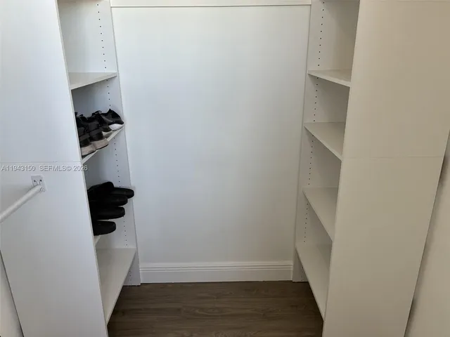 a view of a closet