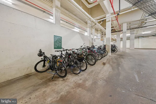 a view of bike storage