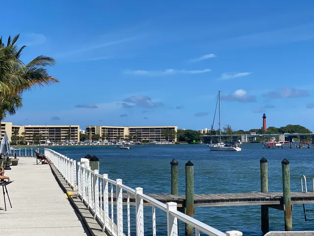 a view of a balcony with city view