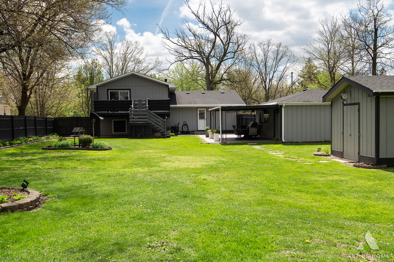 15529 129th Street Lemont, IL 60439 - Photo 48 of 65 a view of a house with a yard and sitting area