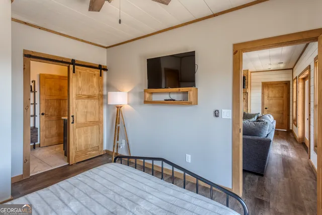 a small pool with table and chairs