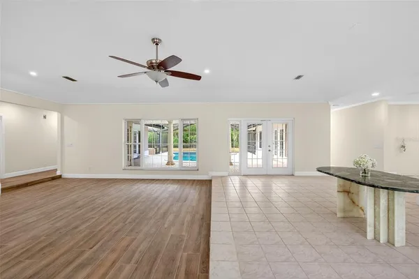 a view of an empty room