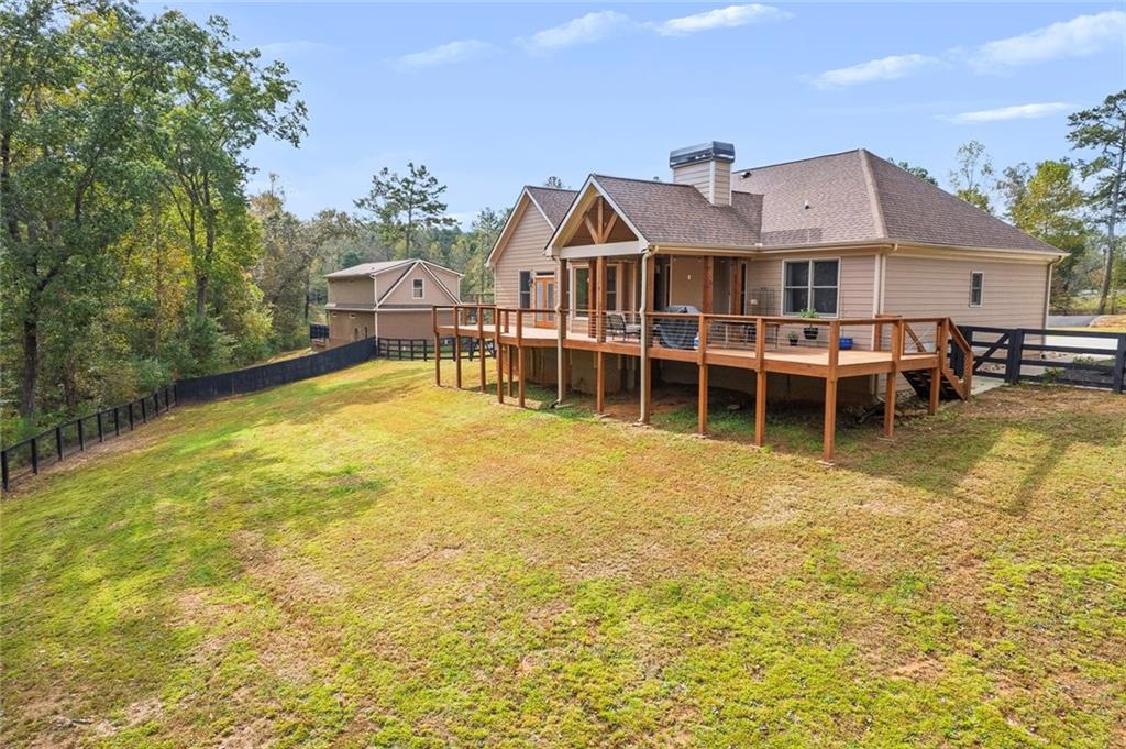801 Town Creek Church Road Talking Rock, GA 30175 - Photo 46 of 58 a view of a house with a swimming pool