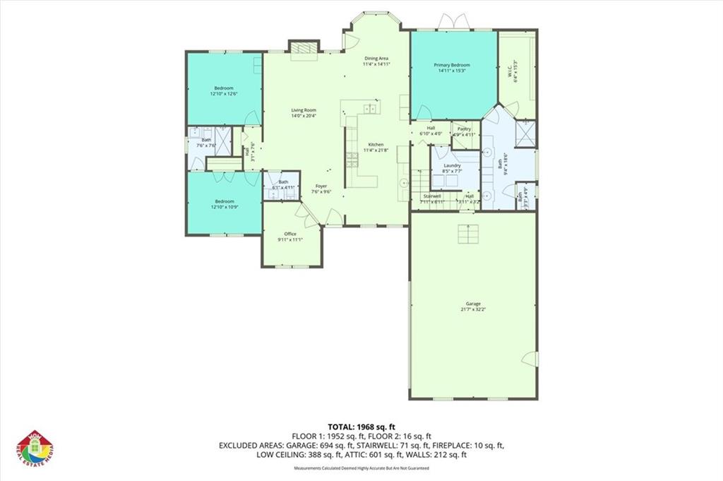 801 Town Creek Church Road Talking Rock, GA 30175 - Photo 53 of 58 a picture of a bathroom with a sink and a mirror