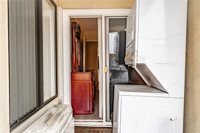 a view of a livingroom and an entryway