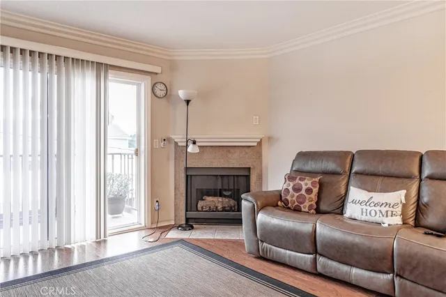 a view of a livingroom with furniture window