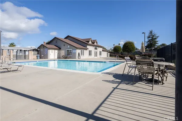 a view of a house with lounge chair