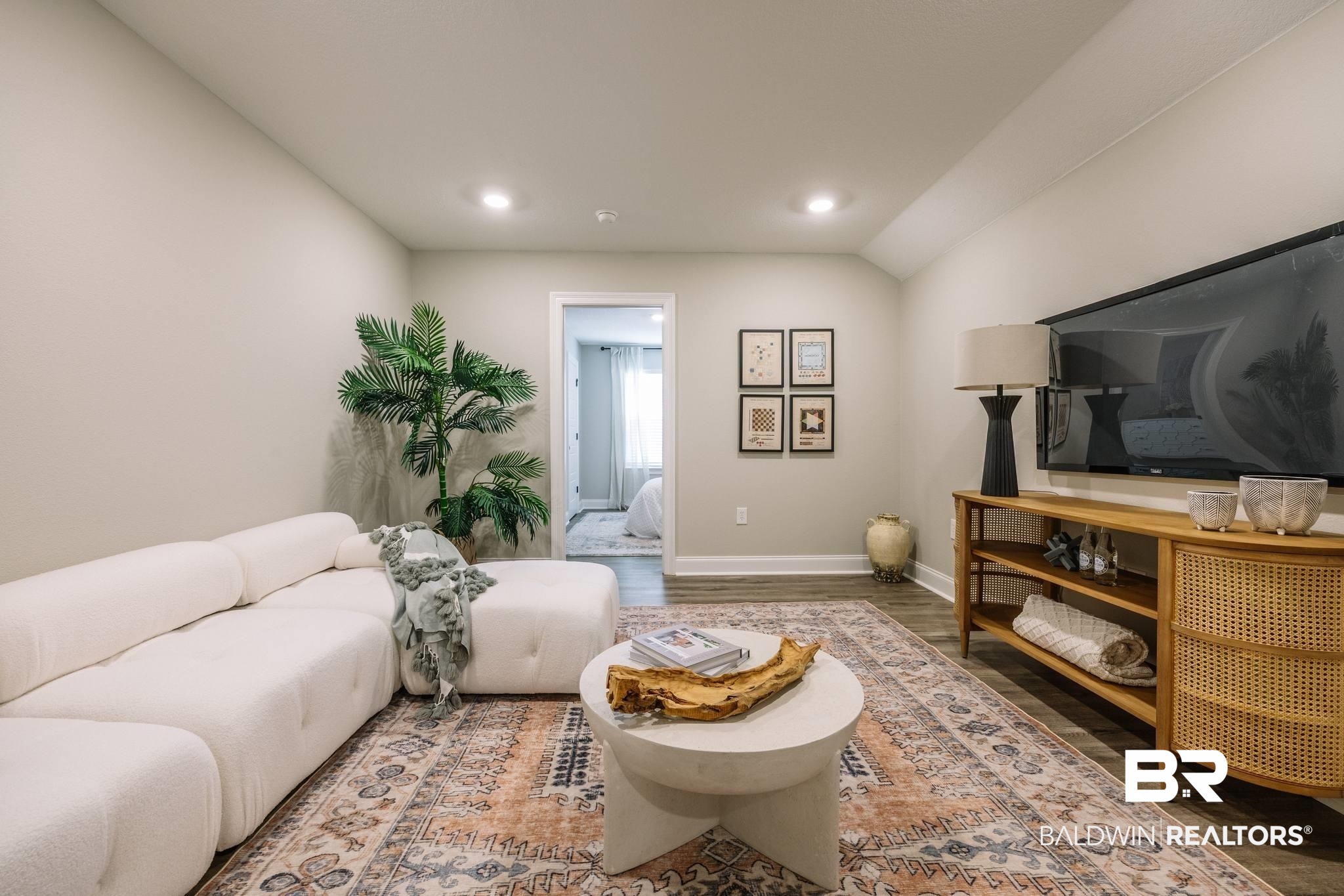 12918 Flanagan Street Elberta, AL 36530 - Photo 3 of 33 Spacious living area featuring light neutral walls and recessed lighting
