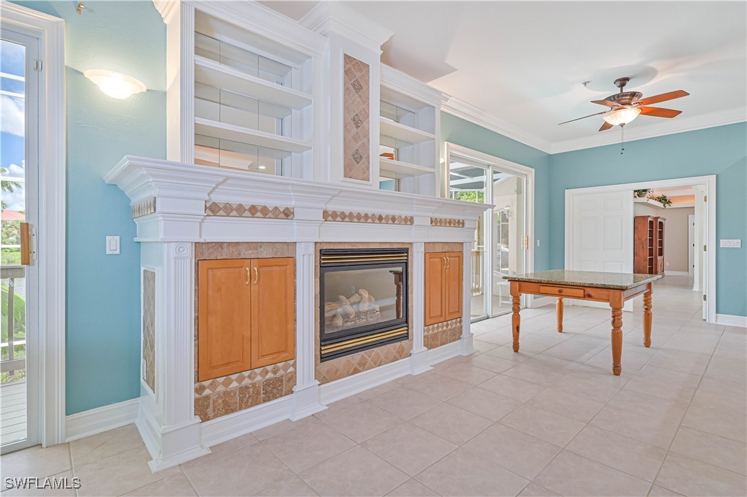 4230 Racoon Bay Drive Bonita Springs, FL 34134 - Photo 21 of 49 a view of livingroom with furniture and fireplace